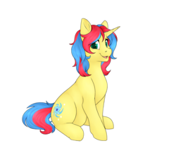 Size: 3493x3037 | Tagged: safe, artist:honiibree, oc, oc only, oc:stormfall drizzle, pony, unicorn, high res, simple background, smiling, solo, transparent background