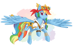 Size: 2190x1450 | Tagged: safe, artist:eeviart, rainbow dash, pegasus, pony, g4, my little pony: the movie, clothes, female, mare, pirate, pirate rainbow dash, simple background, solo