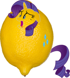 Size: 1614x1806 | Tagged: safe, edit, rarity, g4, it isn't the mane thing about you, my little pony: friendship is magic, female, food, lemon, not salmon, rarilemon, simple background, solo, transparent background, wat