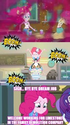 Size: 500x888 | Tagged: safe, screencap, pinkie pie, coinky-dink world, eqg summertime shorts, equestria girls, g4, my little pony equestria girls: legend of everfree, image macro, meme, server pinkie pie