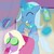 Size: 800x793 | Tagged: safe, artist:dazed-and-wandering, trixie, twilight sparkle, pony, unicorn, g4, bipedal, cucumber, duo, female, food, lesbian, ship:twixie, shipping, spa, spa pony