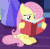 Size: 518x503 | Tagged: safe, screencap, fluttershy, pony, a health of information, g4, animated, book, cute, female, gif, loop, reading, shyabetes, sitting