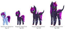 Size: 4500x2000 | Tagged: safe, artist:chapaevv, oc, oc only, oc:midnight moon, pony, unicorn, vampony, broken horn, female, horn, mare