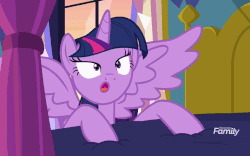 Size: 799x497 | Tagged: safe, screencap, twilight sparkle, alicorn, pony, a health of information, g4, animated, female, gif, invisible stallion, loop, out of context, shocked, twilight sparkle (alicorn)