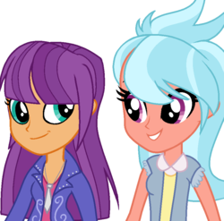 Size: 862x850 | Tagged: safe, artist:berrypunchrules, frosty orange, ginger owlseye, equestria girls, g4, female, simple background, transparent background