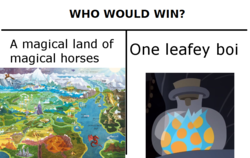 Size: 846x534 | Tagged: safe, screencap, a health of information, g4, cropped, equestria, map, map of equestria, meme, swamp fever plant, who would win