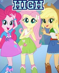 Size: 281x349 | Tagged: safe, applejack, fluttershy, pinkie pie, equestria girls, equestria girls specials, g4, boots, bracelet, clothes, cowboy hat, cropped, denim skirt, geode of fauna, geode of sugar bombs, geode of super strength, hat, high, high heel boots, jewelry, meme, shirt, shoes, skirt, stetson, tales of canterlot high, tank top, wow! glimmer