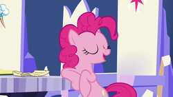 Size: 1280x720 | Tagged: safe, screencap, pinkie pie, earth pony, pony, g4, not asking for trouble, female, mare, solo, twilight's castle