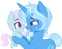 Size: 1115x882 | Tagged: safe, artist:melodysweetheart, trixie, oc, pony, unicorn, g4, alternate hairstyle, base used, female, filly, magical lesbian spawn, mare, messy mane, offspring, parent:fluttershy, parent:trixie, parents:trixieshy, simple background, transparent background