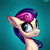 Size: 3000x3000 | Tagged: safe, artist:setharu, bon bon, sweetie drops, earth pony, pony, g4, adorabon, bust, chest fluff, cute, ear fluff, female, gradient background, high res, looking back, mare, portrait, smiling, solo