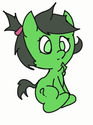 Size: 809x1094 | Tagged: safe, artist:lazynore, oc, oc only, oc:filly anon, female, filly, phone drawing
