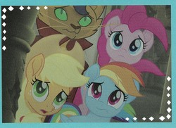 Size: 3515x2562 | Tagged: safe, screencap, applejack, capper dapperpaws, pinkie pie, rainbow dash, abyssinian, cat, pony, anthro, g4, my little pony: the movie, anthro with ponies, high res