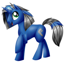 Size: 1080x1056 | Tagged: safe, artist:alanymph, oc, oc only, oc:silverbolt, pony, unicorn, male, simple background, solo, stallion, transparent background