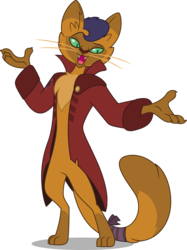 Size: 3730x5000 | Tagged: safe, artist:dashiesparkle, capper dapperpaws, abyssinian, cat, anthro, digitigrade anthro, g4, my little pony: the movie, .svg available, absurd resolution, chest fluff, clothes, coat, male, open mouth, raised eyebrow, sexy, simple background, smiling, solo, stupid sexy capper, transparent background, vector