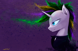 Size: 4097x2689 | Tagged: safe, artist:1deathpony1, rarity, pony, unicorn, g4, it isn't the mane thing about you, alternate hairstyle, female, high res, mare, punk, raripunk, smiling, solo