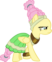 Size: 4246x5013 | Tagged: safe, artist:ironm17, fluttershy, meadowbrook, pegasus, pony, a health of information, g4, absurd resolution, clothes, female, mare, simple background, transparent background, vector