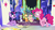 Size: 1280x720 | Tagged: safe, screencap, applejack, fluttershy, pinkie pie, rainbow dash, rarity, twilight sparkle, alicorn, pony, g4, not asking for trouble, female, happy, mane six, twilight sparkle (alicorn)