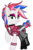 Size: 2000x3000 | Tagged: safe, alternate version, artist:cheezedoodle96, vector edit, sweetie belle, pony, unicorn, g4, it isn't the mane thing about you, .svg available, alternate hairstyle, belt, boots, bracelet, buckle, choker, clothes, denim shorts, ear piercing, earring, eyeshadow, female, fishnet stockings, heart, high res, horn, horn piercing, horn ring, jacket, jewelry, lidded eyes, like sister like sister, makeup, mare, mohawk, necklace, not rarity, older, older sweetie belle, padlock, pantyhose, piercing, punk, raised hoof, raised leg, recolor, see-through, shoes, simple background, socks, solo, stockings, svg, sweetie punk, thigh highs, torn clothes, transparent background, vector