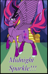 Size: 1593x2450 | Tagged: safe, artist:princessara0, twilight sparkle, alicorn, pony, equestria girls, fame and misfortune, g4, bad end, corrupted, equestria girls ponified, midnight sparkle, ponified, twilight sparkle (alicorn)