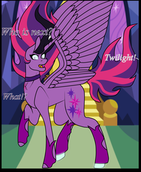 Size: 1593x1929 | Tagged: safe, artist:princessara0, twilight sparkle, alicorn, pony, equestria girls, fame and misfortune, g4, bad end, comic, equestria girls ponified, midnight sparkle, ponified