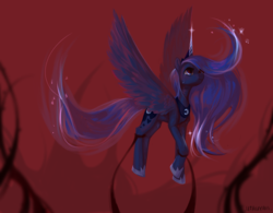 Size: 6400x5000 | Tagged: safe, artist:utauyan, princess luna, alicorn, pony, g4, absurd resolution, crying, female, mare, sad, solo