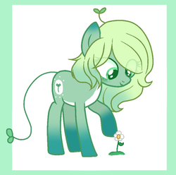 Size: 800x792 | Tagged: safe, artist:nikkitatheanimefan, oc, oc only, pony, augmented tail, female, flower, mare, solo