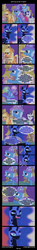 Size: 1024x6889 | Tagged: safe, artist:saturnstar14, applejack, fluttershy, nightmare moon, pinkie pie, rainbow dash, rarity, trixie, twilight sparkle, comic:past sins, fanfic:past sins, g4, comic, dumbfounded, mane six