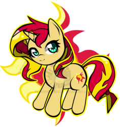 Size: 1750x1850 | Tagged: safe, artist:darkmirroremo23, sunset shimmer, pony, unicorn, g4, female, looking at you, mare, simple background, solo, transparent background, watermark