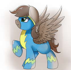 Size: 2459x2406 | Tagged: safe, artist:pridark, oc, oc only, pegasus, pony, clothes, commission, female, high res, mare, simple background, solo, uniform, white background, wonderbolts uniform
