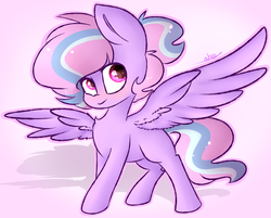 Size: 2242x1806 | Tagged: safe, artist:ashee, oc, oc only, oc:kat, pegasus, pony, blushing, solo