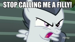 Size: 1920x1080 | Tagged: safe, edit, edited screencap, screencap, rumble, pegasus, pony, g4, marks and recreation, angry, colt, image macro, male, meme, solo