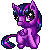 Size: 50x50 | Tagged: safe, artist:alanymph, twilight sparkle, alicorn, pony, g4, animated, blinking, female, gif, picture for breezies, pixel art, simple background, solo, transparent background, twilight sparkle (alicorn)