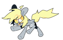 Size: 1024x661 | Tagged: safe, artist:hurtiii, derpy hooves, g4, female, open mouth, solo