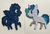 Size: 3871x2619 | Tagged: safe, artist:rzymonzpapieru, oc, oc only, oc:blue romance, oc:squishy cuddle, pegasus, pony, unicorn, craft, high res, irl, paper, papercraft, photo, quilling