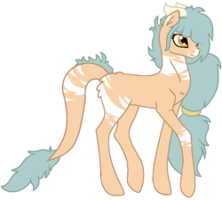 Size: 794x719 | Tagged: safe, artist:cindystarlight, oc, oc only, oc:forest keeper, earth pony, pony, augmented tail, female, horns, simple background, solo, transparent background