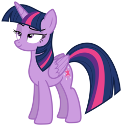 Size: 6073x6250 | Tagged: safe, artist:estories, twilight sparkle, alicorn, pony, g4, absurd resolution, female, mare, sassy, simple background, solo, transparent background, twilight sparkle (alicorn), vector