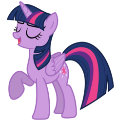 Size: 6073x6318 | Tagged: safe, artist:estories, twilight sparkle, alicorn, pony, g4, absurd resolution, eyes closed, female, mare, open mouth, simple background, smiling, smug, solo, transparent background, twilight sparkle (alicorn), vector