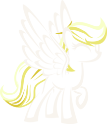 Size: 4078x4729 | Tagged: safe, artist:up1ter, oc, oc only, oc:dandelion blossom, pony, absurd resolution, eyes closed, female, lineart, mare, raised hoof, simple background, solo, spread wings, transparent background, vector, wings