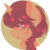 Size: 704x704 | Tagged: safe, artist:lolly-jpg, oc, oc only, pony, unicorn, blushing, bust, heart eyes, portrait, smiling, solo, wingding eyes