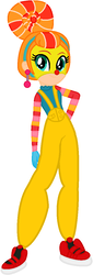Size: 399x1176 | Tagged: safe, artist:ketrin29, artist:user15432, human, equestria girls, g4, arms (video game), barely eqg related, base used, clown, crossover, equestria girls style, equestria girls-ified, lola pop, nintendo, nintendo switch, solo