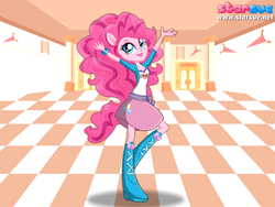 Size: 800x600 | Tagged: safe, artist:user15432, pinkie pie, equestria girls, friendship games, g4, canterlot high, clothes, hasbro, hasbro studios, ponied up, pony ears, solo, starsue, wondercolts