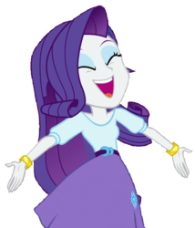 Size: 594x694 | Tagged: safe, artist:thebar, edit, edited screencap, screencap, rarity, dance magic, equestria girls, equestria girls specials, g4, arms wide open, belt, blouse, bracelet, clothes, cute, eyes closed, eyeshadow, female, happy, jewelry, makeup, simple background, skirt, smiling, solo, surprised, teenager, transparent background, vector
