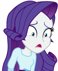 Size: 819x1004 | Tagged: safe, artist:thebar, rarity, equestria girls, equestria girls specials, g4, my little pony equestria girls: dance magic, belt, female, open mouth, simple background, solo, transparent background, worried
