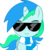 Size: 4568x5225 | Tagged: safe, artist:cyanlightning, oc, oc only, oc:cyan lightning, pony, unicorn, g4, absurd resolution, clothes, colt, looking at you, male, scarf, simple background, solo, sunglasses, transparent background