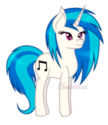 Size: 758x876 | Tagged: safe, artist:chaostrical, dj pon-3, vinyl scratch, g4, female, simple background, solo, transparent background