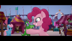 Size: 1280x720 | Tagged: safe, screencap, gummy, pinkie pie, pony, g4, my little pony: the movie