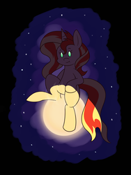 Size: 1500x2000 | Tagged: safe, artist:heir-of-rick, sunset shimmer, pony, unicorn, g4, catasterism, female, fiery shimmer, mare, smiling, solo, sun, sunshine shimmer, tangible heavenly object