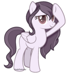 Size: 886x832 | Tagged: safe, artist:cindystarlight, oc, oc only, unnamed oc, pegasus, pony, female, mare, salute, simple background, solo, transparent background