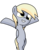 Size: 1080x1338 | Tagged: safe, artist:alfa995, artist:xrammed, derpy hooves, g4, cute, derpabetes, female, happy, nyan nyan dance, simple background, solo, transparent background, vector, vector trace