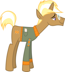 Size: 3001x3319 | Tagged: safe, artist:cloudy glow, trenderhoof, pony, unicorn, g4, simple ways, clothes, glasses, high res, male, simple background, smiling, solo, stallion, transparent background, vector